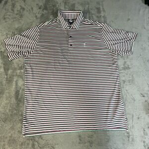 FootJoy Golf Polo Shirt 2XL Spanish Bay Pebble Beach Stripe Stretch Performance